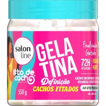 GELATINA SALON LINE 550G TO DE CACHO DEFINICAO CACHOS FITADOS