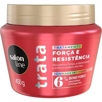 MASCARA SALON LINE 450G TRATA FORCA E RESSISTENCIA