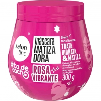 MASCARA SALON LINE 300G TO DE CACHO MATIZADORA ROSA VIBRANTE