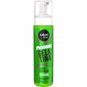MOUSSE SALON LINE 240ML +GELATINA SUPER DEFINICAO