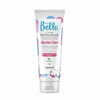 CREME ESFOLIANTE CORPORAL E FACIAL DBELLA 100G ALGODAO DOCE