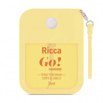 BODY SPLASH CABELO E CORPO RICCA 34ML GO! SUNNY PARA BOLSA
