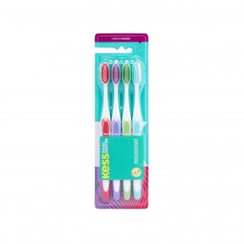 ESCOVA DENTAL KESS BASIC MASTER MACIA COM 4 UNIDADES 2520