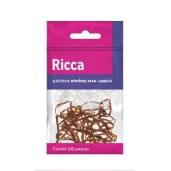 ELASTICO CABELO RICCA INVISIVEIS 100UN 3321