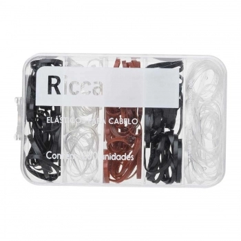 ELASTICO CABELO RICCA INVISIVEIS 200UN COM CASE 3344