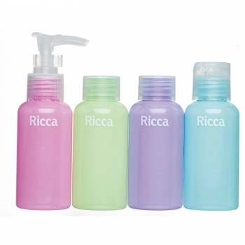 KIT VIAGEM 4 FRASCOS RICCA COLORS 3288