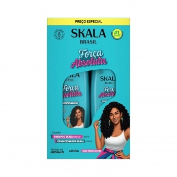 KIT SHAMPOO + CONDICIONADOR SKALA 325/200ML FORCA ABSOLUTA