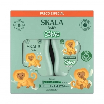 KIT INFATIL SKALA SHAMPOO + CONDICIONADOR 200ML SALVIA