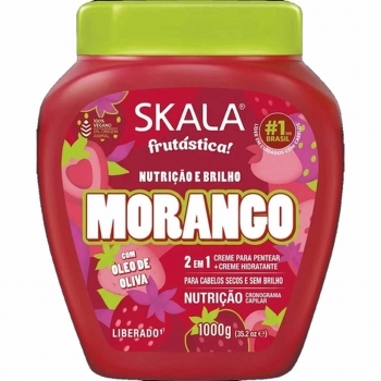 CREME TRATAMENTO SKALA 1KG MORANGO