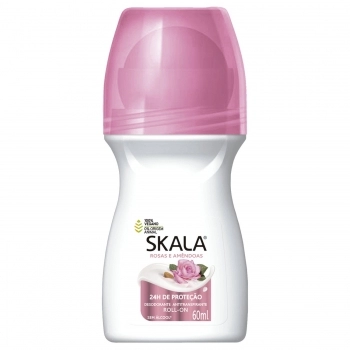DESODORANTE ROLLON SKALA 60ML ROSAS E AMENDOAS