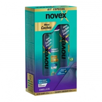 KIT SHAMPOO + CONDICIONADOR NOVEX 300ML MEUS CACHOS MAGICOS