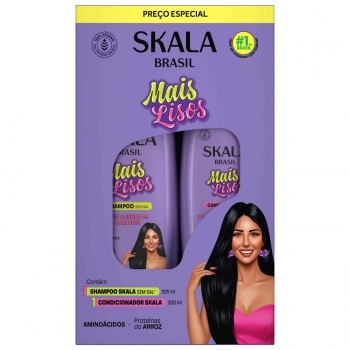 KIT SHAMPOO + CONDICIONADOR SKALA 325/200ML MAIS LISOS