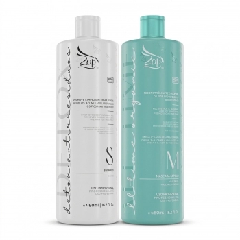 KIT PROGRESSIVA SHAMPOO+MASCARA ZAP PROFISSIONAL 500ML ALL TIME ORGANIC
