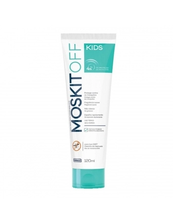 LOCAO REPELENTE INSETOS MOSKITOFF 120ML CREME KIDS BISNAGA