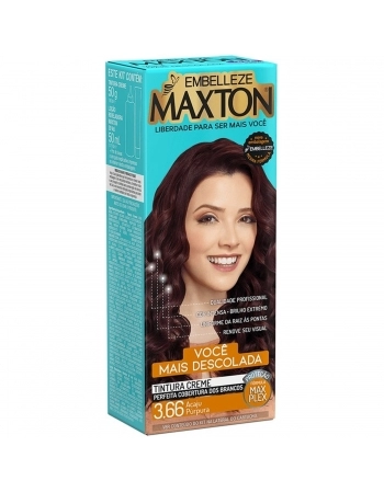 TINTURA MAXTON KIT PRATICO 3.66 ACAJU PURPURA