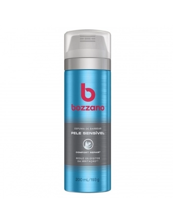 ESPUMA BARBEAR BOZZANO 200ML PELE SENSIVEL