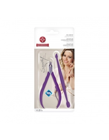 ALICATE CUTICULA MUNDIAL 756 SANDY+ESPATULA CORES