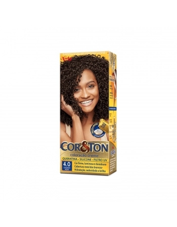 TINTURA NIELY COR&TON KIT 4.0 CASTANHO MEDIO