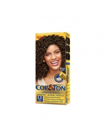 TINTURA NIELY COR&TON KIT 5.0 CASTANHO CLARO
