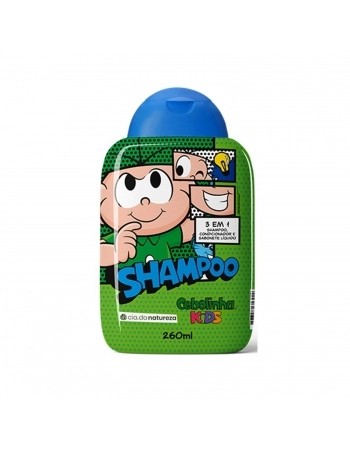 SHAMPOO TURMA DA MONICA 260ML CEBOLINHA 3X1