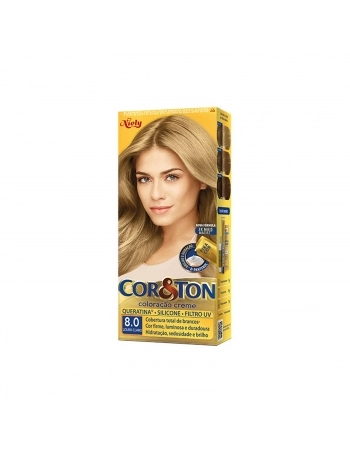 TINTURA NIELY COR&TON KIT 8.0 LOURO CLARO