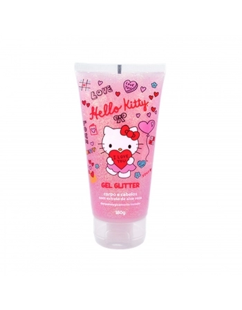 GEL GLITER HELLO KITTY CORPO E CABELOS