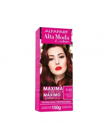 TINTURA ALTA MODA 6.66 LOURO ESCURO VERMELHO INTENSO