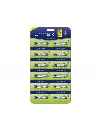 CORTADOR UNHA UNHEX COM CORRENTE C/12UN