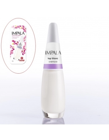 ESMALTE IMPALA NORMAL TOP BLANC TRANSPARENTE COM BLISTER 342