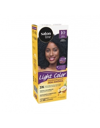 TONALIZANTE LIGHT COLOR 1.0 PRETO AZULADO