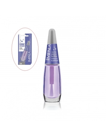 ESMLATE IMPALA VERNIZ EXTRA BRILHO TRANSPARENTE COM BLISTER 054