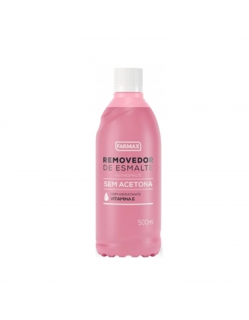REMOVEDOR ESMALTE FARMAX 500ML SEM ACETONA