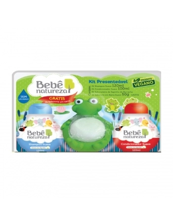 KIT BEBE NATUREZA SHAMPOO+CONDICIONADOR+SABONETE SAPO