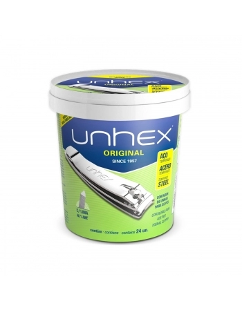 CORTADOR UNHA UNHEX PES POTE C/24UN