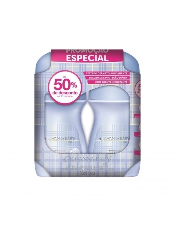 KIT DESODORANTE ROLLON GIOVANA BABY 50ML BLUE 02UN