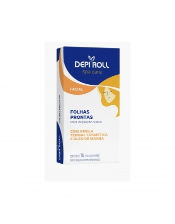 FOLHAS DEPILATORIO FACIAL DEPI ROLL 8 PARES SPA CARE