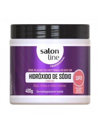 HIDROXIDO DE SODIO SALON LINE 400G SUPER POTE