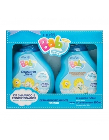 KIT INFANTIL MURIEL SHAMPOO+CONDICIONADOR MENINO