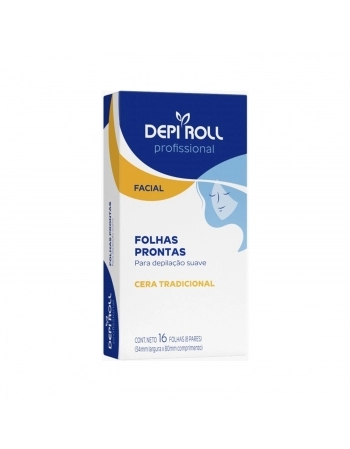 FOLHAS FACIAL DEPI ROLL 8 PARES TRADICIONAL
