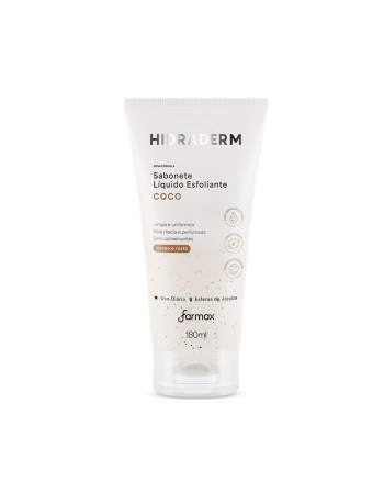 SABONETE LIQUIDO ESFOLIANTE HIDRADERM 180G COCO