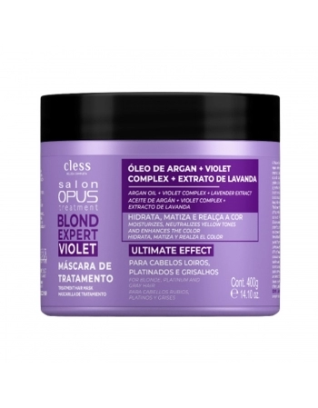 MASCARA DE HIDRATAÇAO SALON OPUS 400G BLOND EXPERT VIOLET