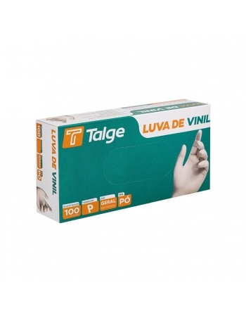 LUVA TALGE VINIL P 100UN SEM PO TIPO C