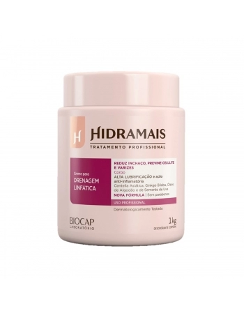 CREME PARA MASSAGEM HIDRAMAIS 1KG ALTA LUBRIFICACAO DE DRENAGEM