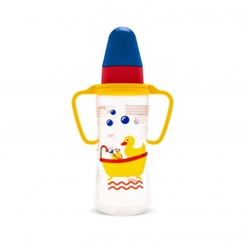 MAMADEIRA LOLLY 250ML 2862 ORTODONTICO BLISTER TRICOLOR