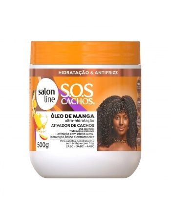 ATIVADOR CACHOS SALON LINE 500G SOS CACHOS MANGA POTE
