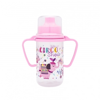 COPO EDUCATIVO LOLLY BABBY 7100 TIPO EDUCATIVO COM ALCA 150ML BLISTER ROSA