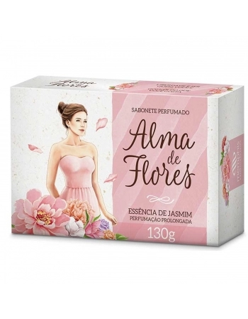SABONETE ALMA DE FLORES 130G JASMIM