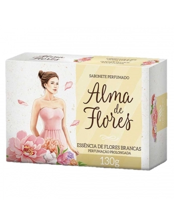 SABONETE ALMA DE FLORES 130G CHAMPAGNE