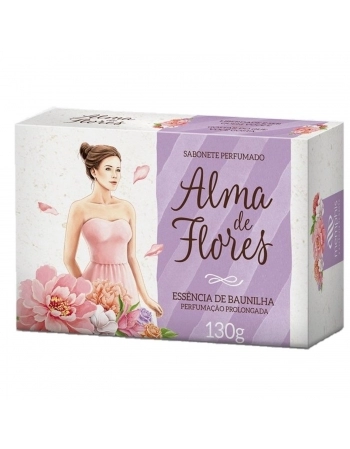 SABONETE ALMA DE FLORES 130G BAUNILHA