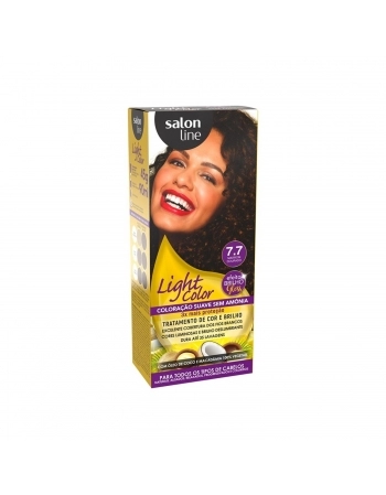 TONALIZANTE LIGHT COLOR 7.7 MARROM DOURADO